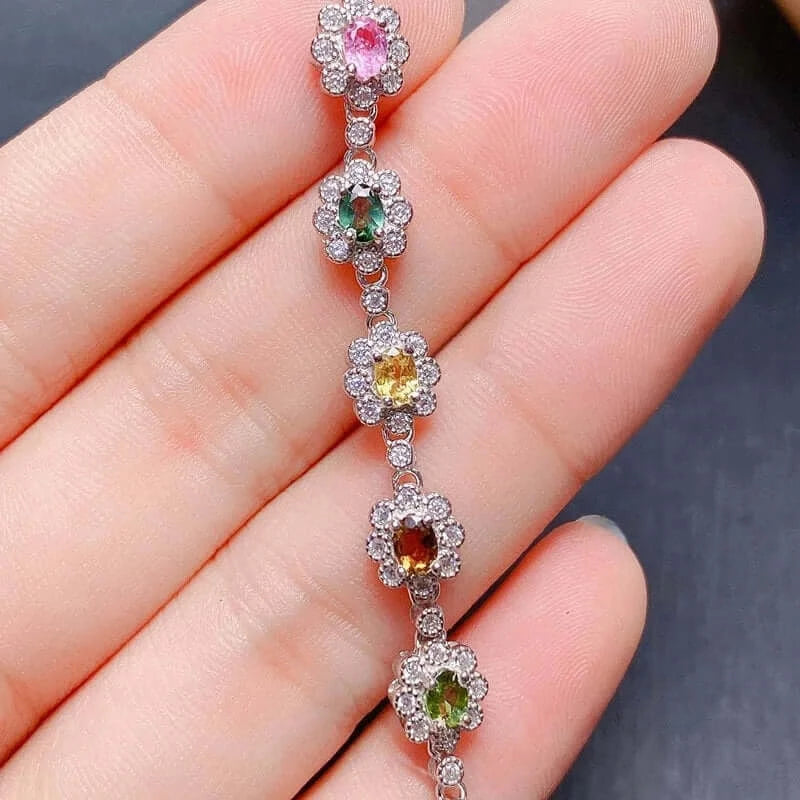 Colorful Gemstone Bracelet