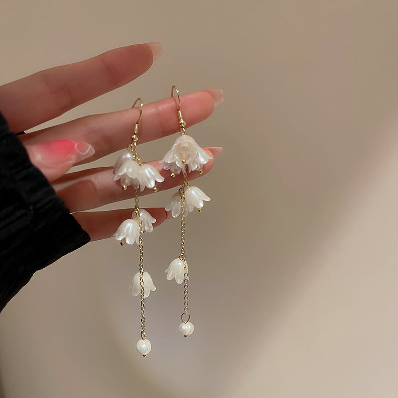 Crystal Tulip Drop Earrings