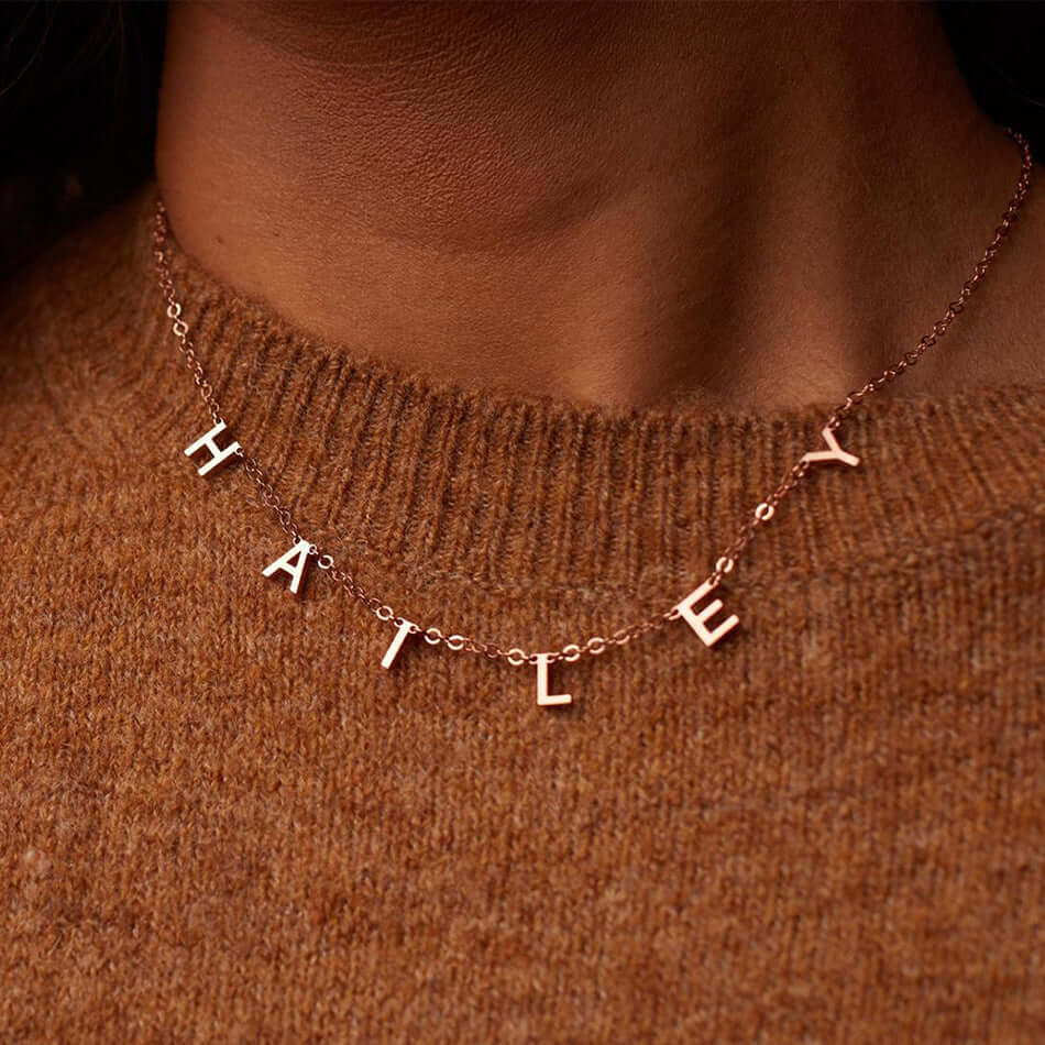 Custom Letter Name Necklace