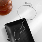 Silver Slider Knot Anklet Chain Bracelet