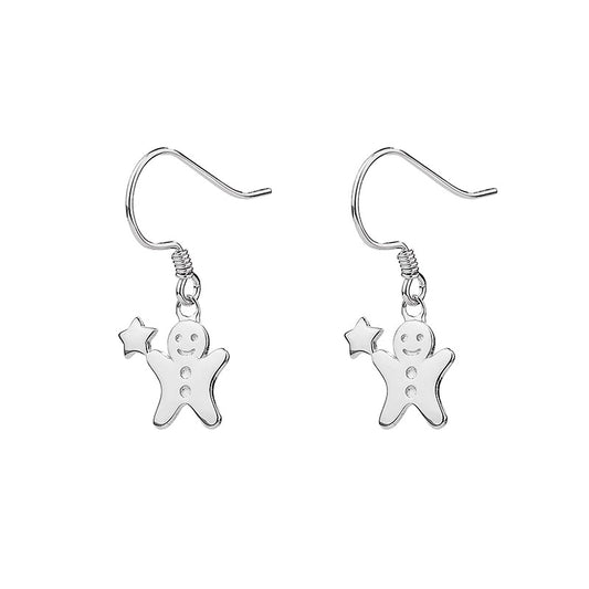 Cute Gingerbread Man Earrings, Sister Gift Christmas, Stocking Stuffers