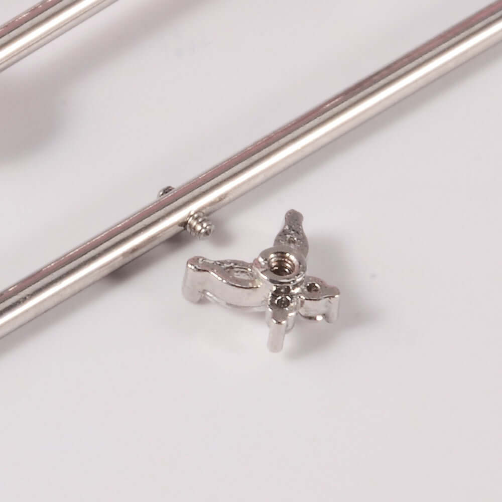 14g Silver Scorpio Insects Industrial Barbell Bar Piercings | DL0121