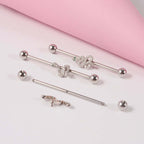 14g Silver Scorpio Insects Industrial Barbell Bar Piercings | DL0121