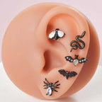 cartilage earrings, piercing jewelry, cartilage piercing, body jewelry, helix piercing, helix earrings, tragus piercing