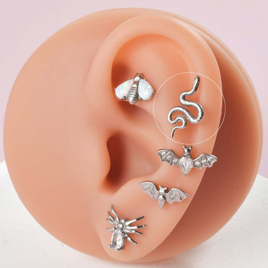 cartilage earrings, piercing jewelry, cartilage piercing, body jewelry, helix piercing, helix earrings, tragus piercing