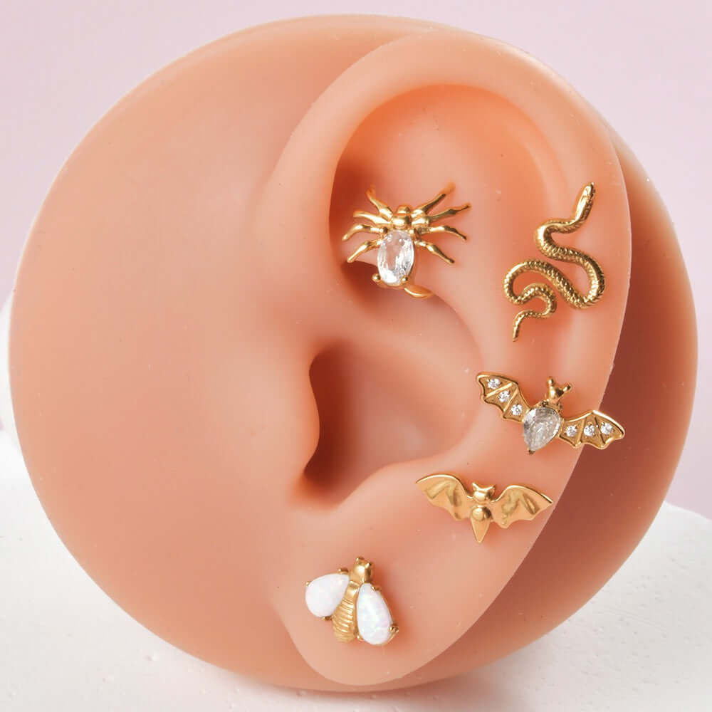 cartilage earrings, piercing jewelry, cartilage piercing, body jewelry, helix piercing, helix earrings, tragus piercing