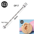 G23 Opal Double Hole Industrial Bar | DL3082