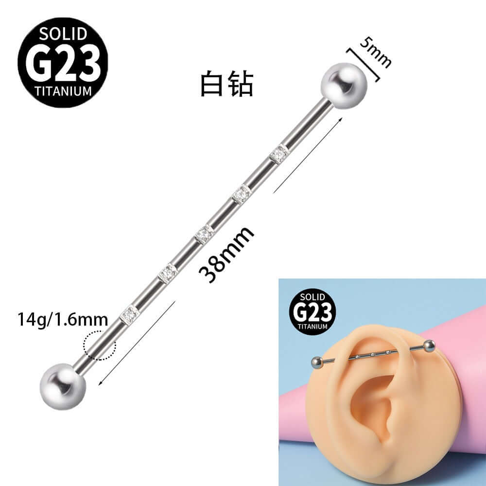 G23 Opal Double Hole Industrial Bar | DL3082