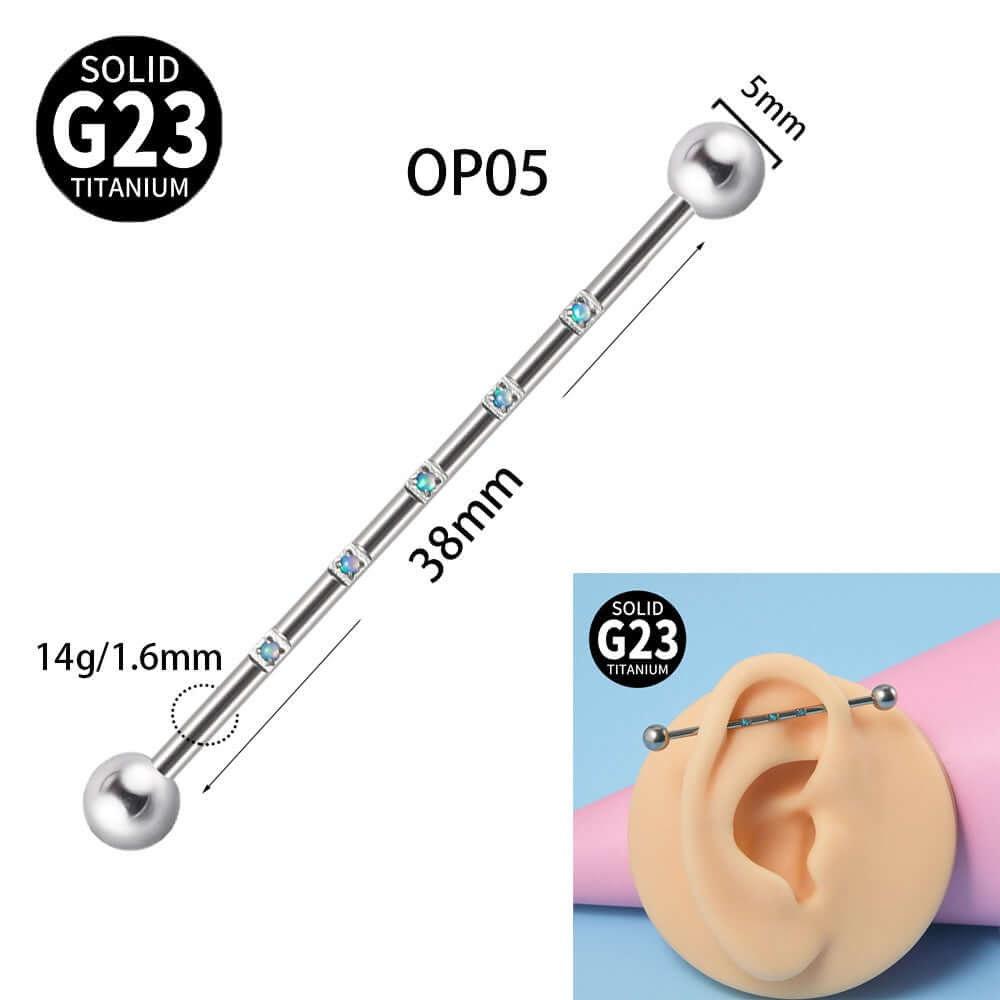 G23 Opal Double Hole Industrial Bar | DL3082
