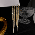 Diamond Tassel Earrings