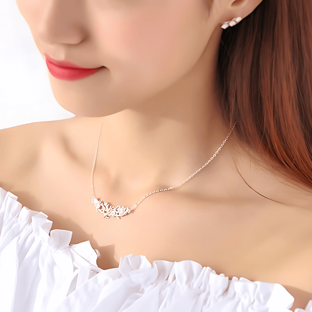 Dove and Olive Branch of Hope Pendant Necklace