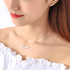 Dove and Olive Branch of Hope Pendant Necklace