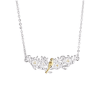 Dove and Olive Branch of Hope Pendant Necklace