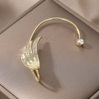 Sparkling No Piercing Phoenix Wings Diamond Ear Cuff & Ear Climbers