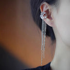 No Piercing Moon Star Tassel Ear Cuffs Ear Clip