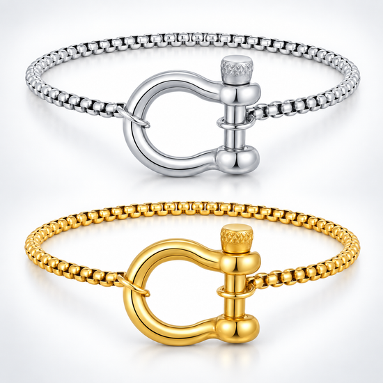 EDGY Horshoe Buckle Unisex Chain Bracelet