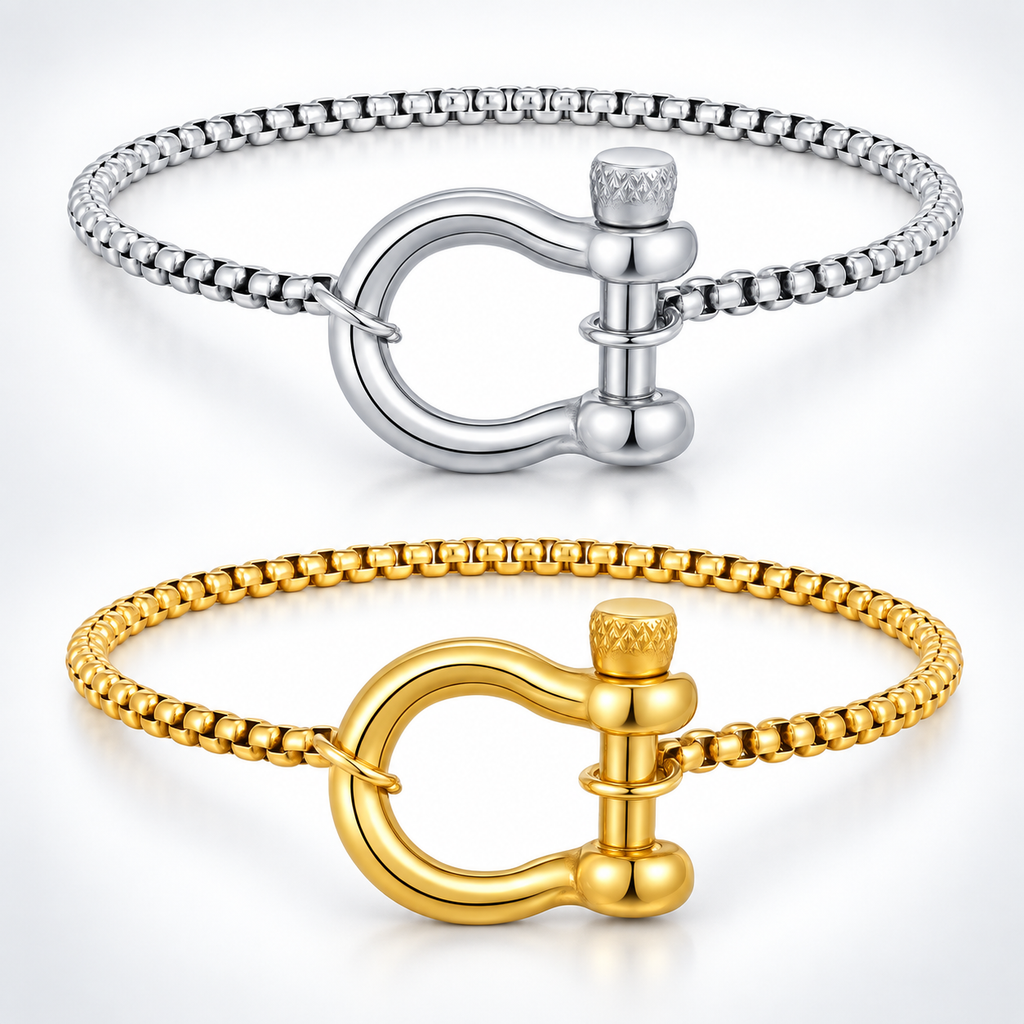 EDGY Horshoe Buckle Unisex Chain Bracelet