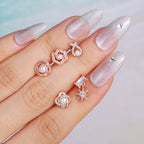 20G Cartilage Pearl Dangle Daith Conch Barbell Earrings | EGD0094