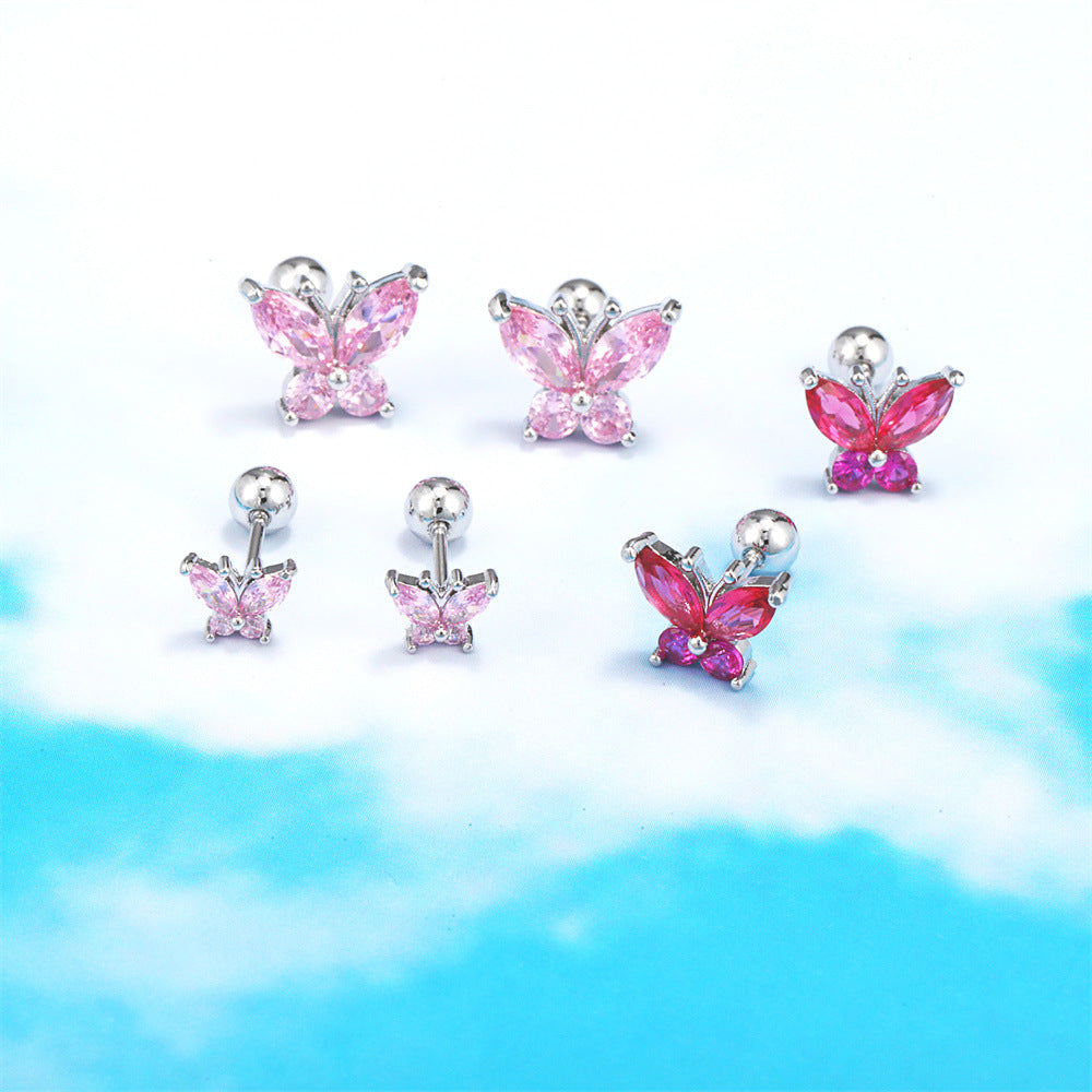 20G Butterfly Hypoallergenic Barbell Daith Stud Piercings | EGD0200