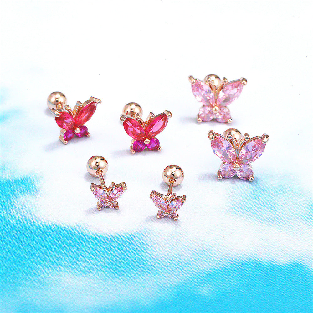 20G Butterfly Hypoallergenic Barbell Daith Stud Piercings | EGD0200