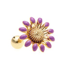 20G Sunflower Cartilage Stud Earrings