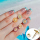 20G Sunflower Cartilage Stud Earrings