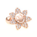 20G Smiley Sunflower Conch Daith Earring