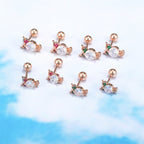 20G Tiny Cartilage Owl Stud Piercing