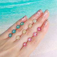 Surgical Steel Y2K Floral Cartilage Piercing Stud