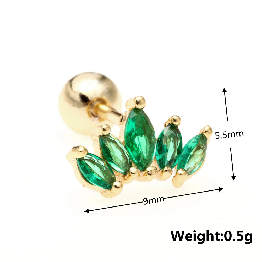 20G Sweet Cartilage Bow Stud Barbell Earrings