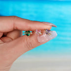 20G Palm Tree Flower Daith Hypoallergenic Stud