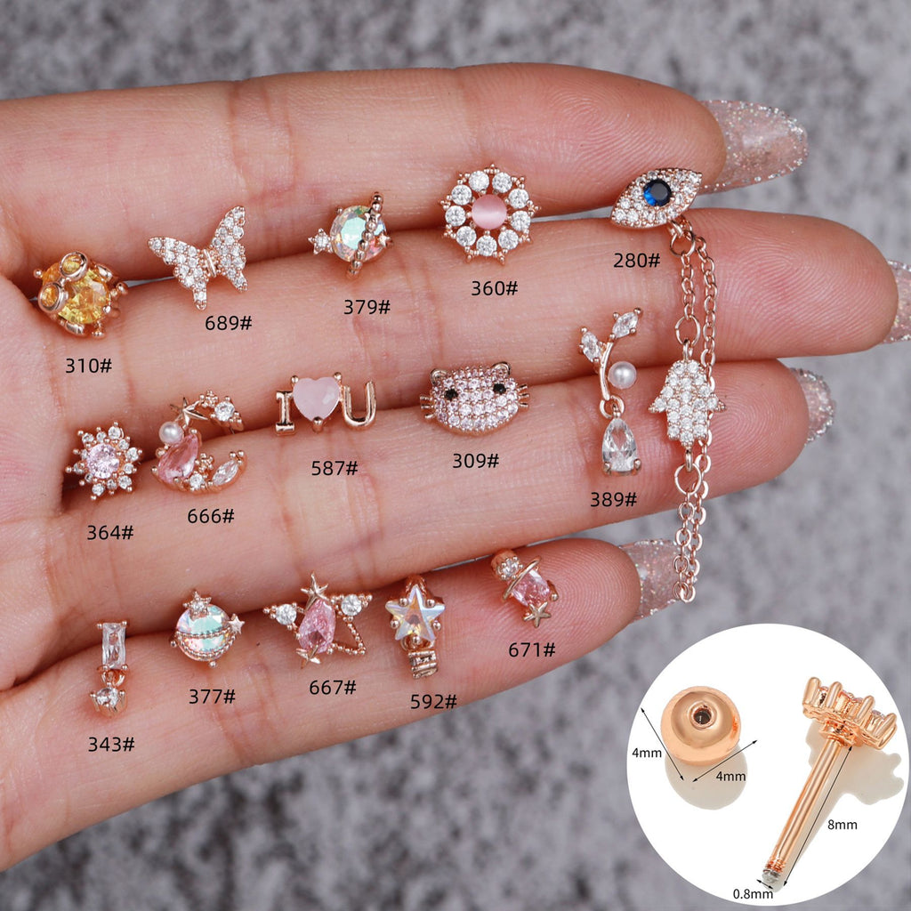 cartilage earrings, piercing jewelry, cartilage piercing, body jewelry, helix piercing, helix earrings, tragus piercing