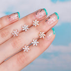 cartilage earrings, piercing jewelry, cartilage piercing, body jewelry, helix piercing, helix earrings, tragus piercing, flower earrings, cute earrings