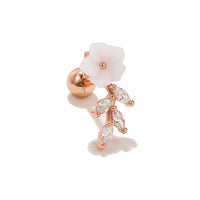 cartilage earrings, piercing jewelry, cartilage piercing, body jewelry, helix piercing, helix earrings, tragus piercing, flower earrings