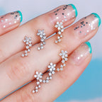 cartilage earrings, piercing jewelry, cartilage piercing, body jewelry, helix piercing, helix earrings, tragus piercing, moon earrings