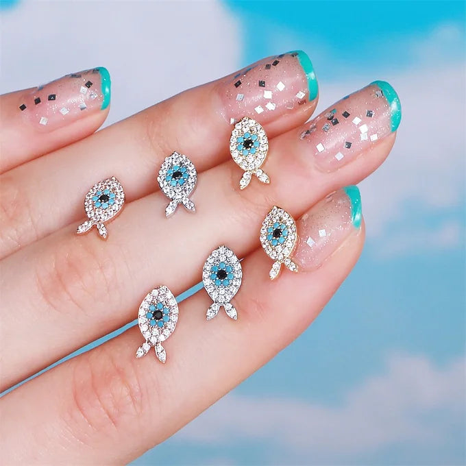 20G Fish Conch Helix Piercing Stud