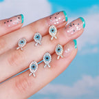 20G Fish Conch Helix Piercing Stud