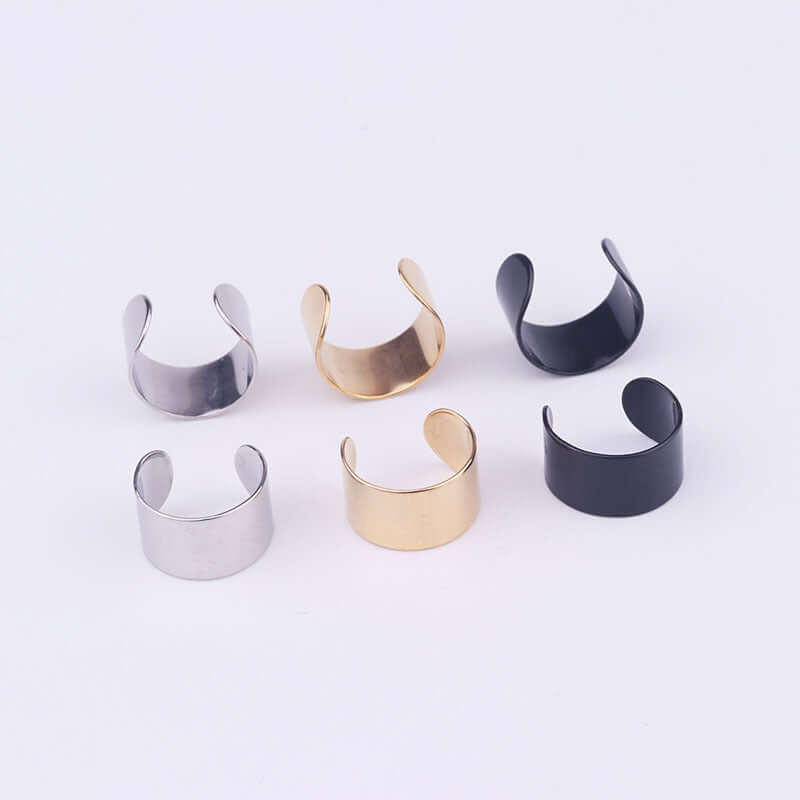 Surgical Steel Minimal C Shape Ear Clip Ear Cuff 