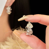 Elegant Silver Architecture Earrings