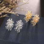 Fireworks Star Burst Diamond Stud Earrings 