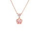 Cherry Blossom Rose Pink Gem Necklace