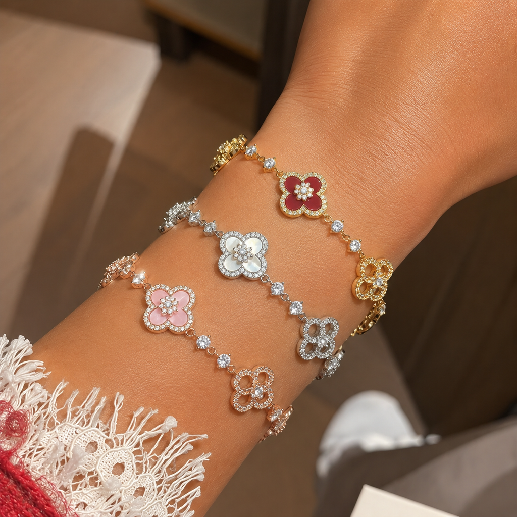 Four Leaf Clover Cleef Bracelet