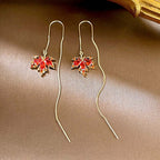 14K Gold Plated Maple Leaf Earrings Collection | GS040