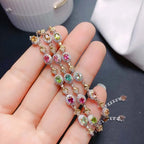 Gold Colorful Crystal Bracelet