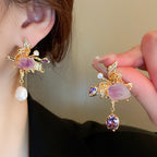 Gold Crystal_Pearl_Drop_Earrings