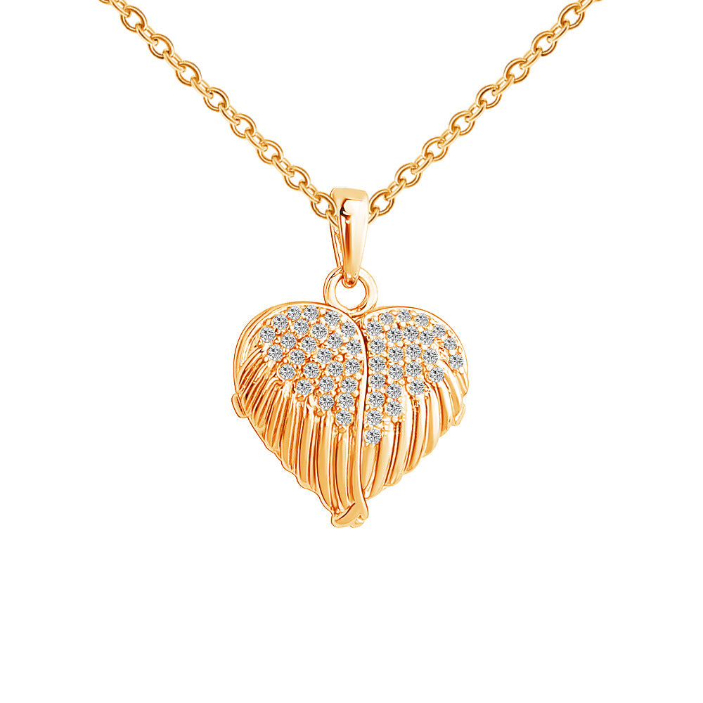 Gold Heart Memory Photo Necklace