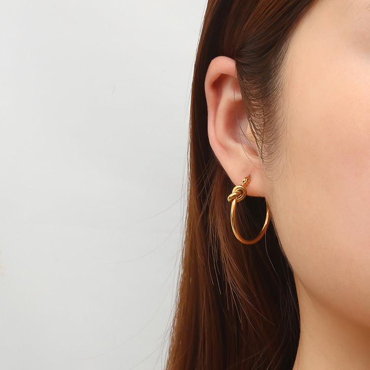 Gold Knot Earrings