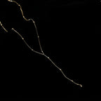 Dainty Satellite Lariat Chain Y Necklace