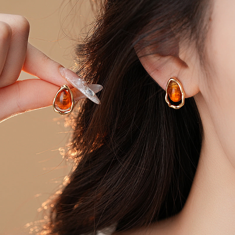 Gold Mini Teardrop Earrings