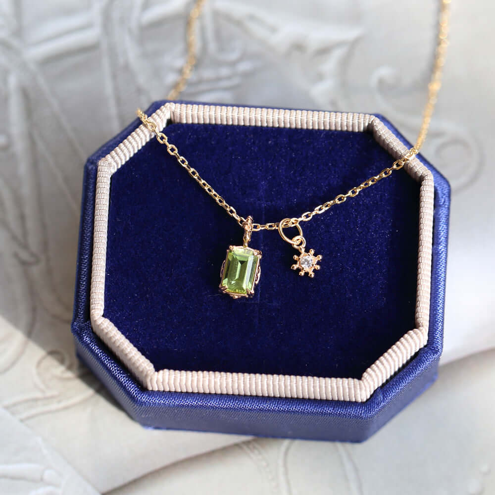  Gold Peridot Necklace